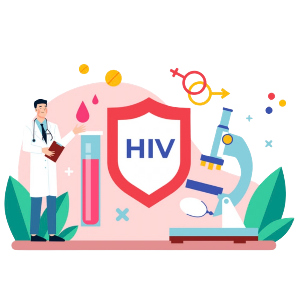 Hiv and Sexual Health Illustration